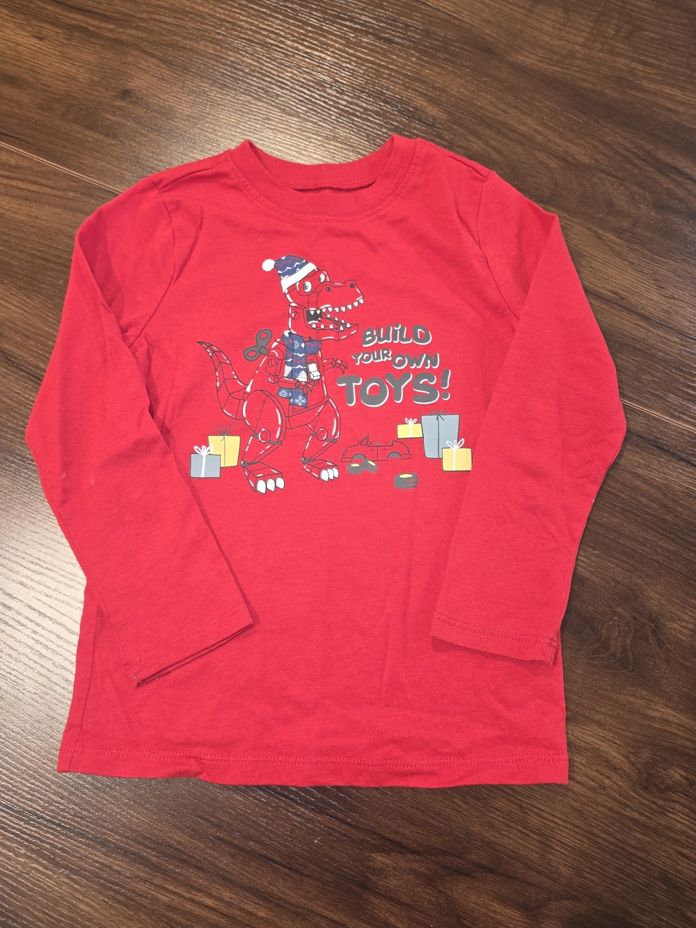 Garanimals Red Dino 'Build Your Own Toys' Long-Sleeve Tee